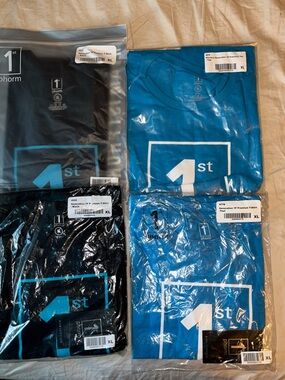 1st Phorm Logo T-Shirts - Teal & Black - XL